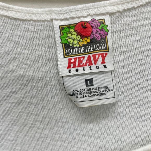 Mens White Tank Top The Club Orlando Tank Top Large White Tank Top Mens Large FL - Picture 3 of 5